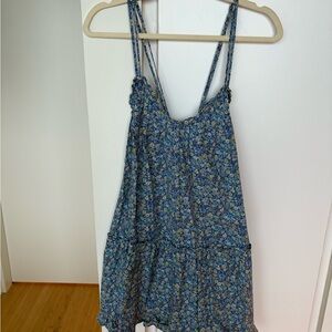 Universal Thread Blue Floral Sundress / Beach Cover-Up